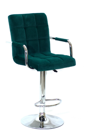 Кресло барное OND- Augusto-ARM CH - Base Бархат