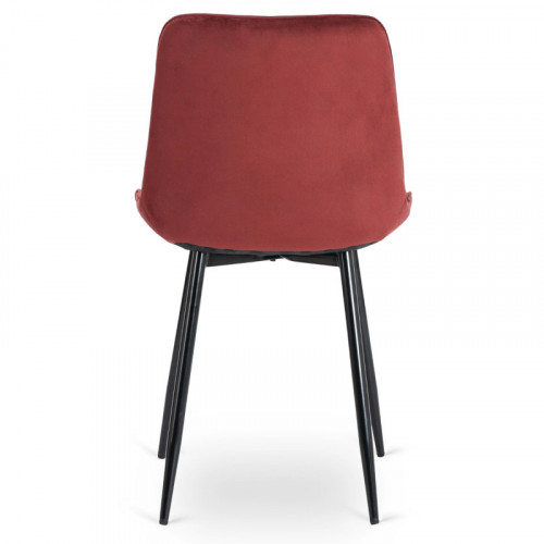 Стул обеденный MEBEL ELITE CHRIS бордо велюр
