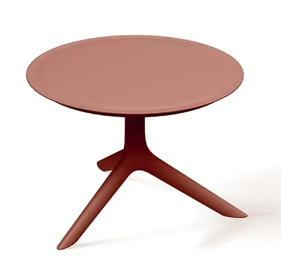 Стол журнальный уличный VLL- FERNE Rimo (коричневый, белый, кирпичный)