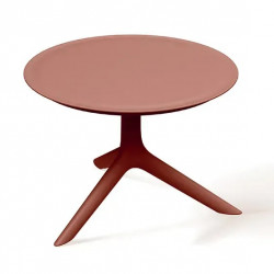 Стол журнальный уличный VLL- FERNE Rimo (коричневый, белый, кирпичный)