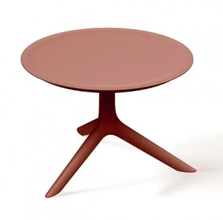 Стол журнальный уличный VLL- FERNE Rimo (коричневый, белый, кирпичный)