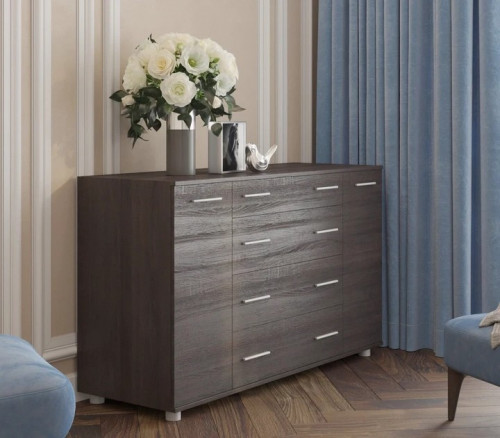 Большой комод EVR- К-4 венге темный