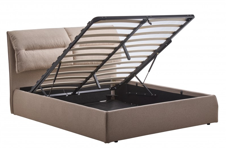 Кровать с подъемным механизмом BIO- Сандра (бежевый)    