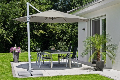 Зонт консольный INT- Sunflex 350 см Grey
