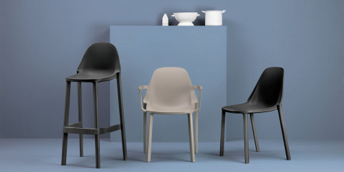 Стул уличный VLL- SCAB Più 2336 (красный, антрацит, тортора, белый)