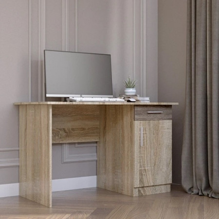 Стол письменный EVR- Школьник-3 дуб Сонома + трюфель