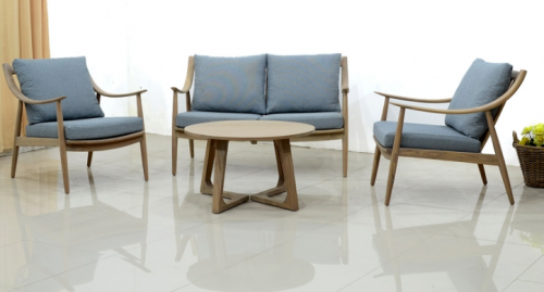 Комплект мебели деревянный CRU- Буки (софа, 2 кресла, стол) km08205
