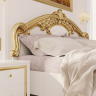 Кровать MRK- Ева Глянец белый+золото 1,8х2,0 без каркаса