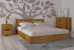 Кровать деревянная с подъемным механизмом PKR- София