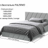 Двуспальная мягкая кровать VRN-  PALERMO (зеленый, бордо)