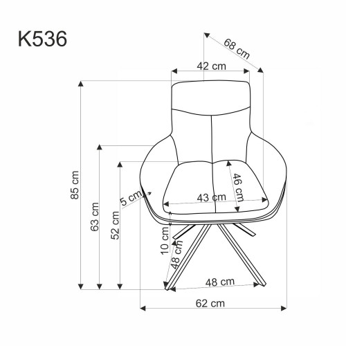 Стул обеденный Halmar K-536 (бежевый, оливковый, пепельный)