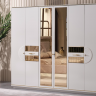 Спальный комплект Art-Deco EXI- Ташкент с кроватью 180*200 и 6-дверным шкафом