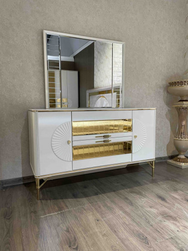 Спальный комплект Art-Deco EXI- Ташкент с кроватью 160*200 и 6-дверным шкафом