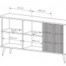 Комод Perfect Home Ланте / Lante 2D3S/163, 2-дверный с 3 ящиками, Беж
