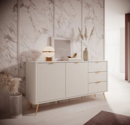 Комод Perfect Home Ланте / Lante 2D3S/163, 2-дверный с 3 ящиками, Беж