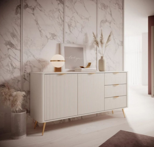 Комод Perfect Home Ланте / Lante 2D3S/163, 2-дверный с 3 ящиками, Беж