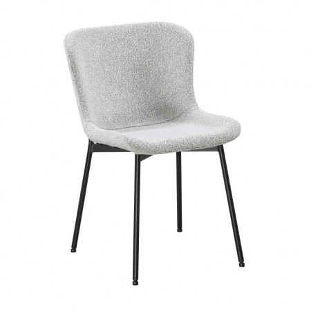 Стул Avn- FIX Light Grey Boucle светло-серый