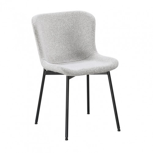 Стул Avn- FIX Light Grey Boucle светло-серый