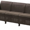 Диван пластиковый садовый  ECO- Keter Corfu Love seat max коричневый