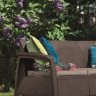 Диван пластиковый садовый  ECO- Keter Corfu Love seat max коричневый