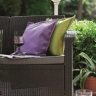 Диван пластиковый садовый  ECO- Keter Corfu Love seat max коричневый