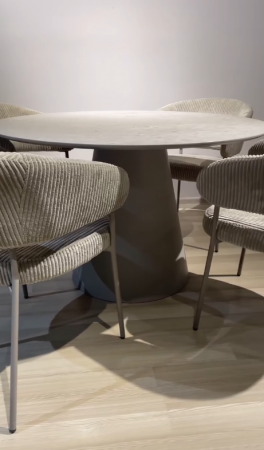 Стол круглый Art-Deco EXI- LEO CAPUCCINO 120х12х75 см