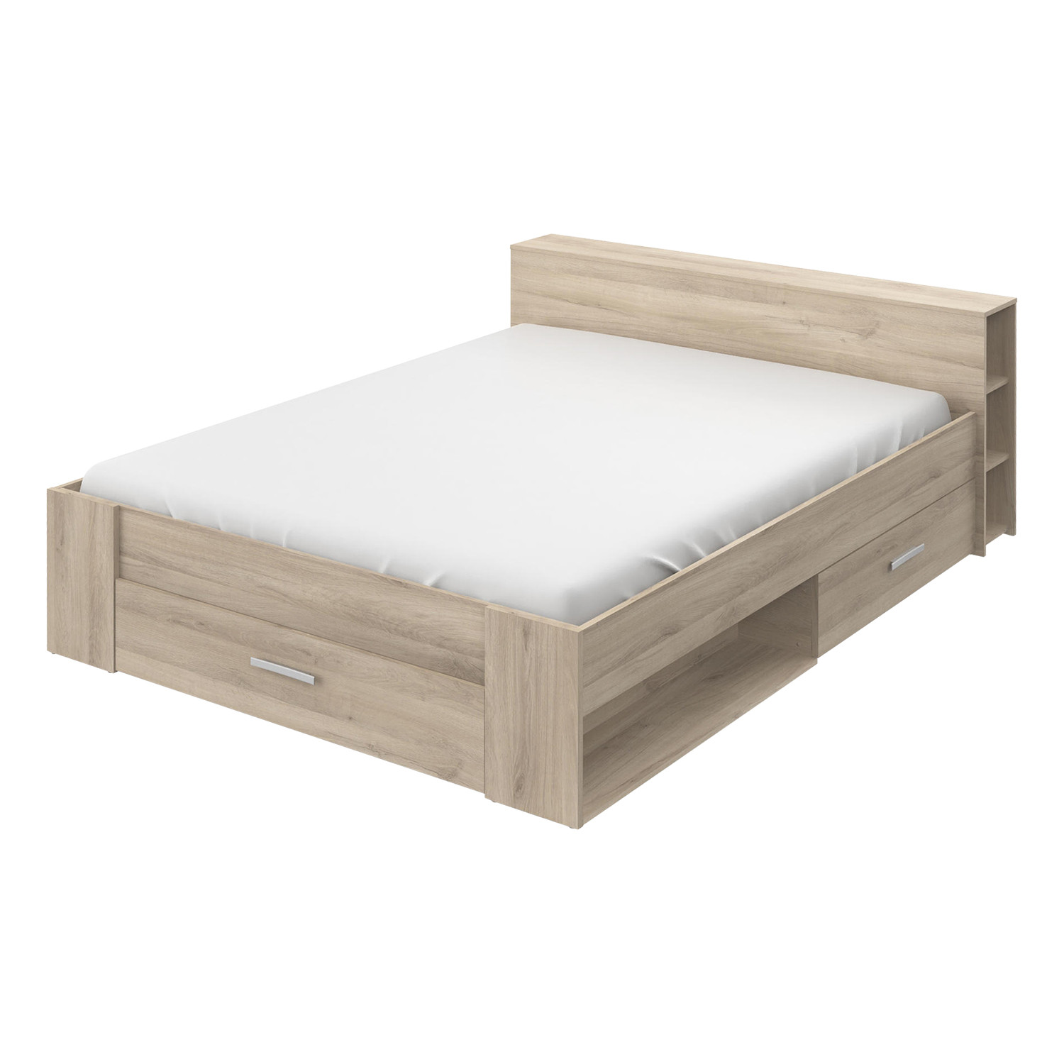 IDEA Многофункциональная кровать 160x200 POCKET дуб