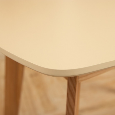 Кухонный комплект Ont- Винцензо 120 бежевый прямоугольный стол + 4 Стула Classic (Осако)