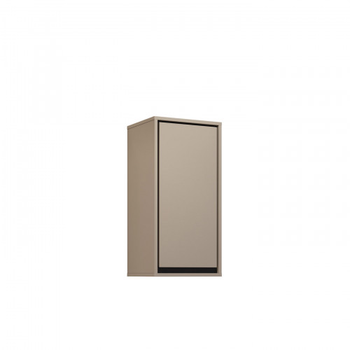 Шкаф настенный на 1 дверь для ванной Helvetia IRVINE 30CWNP03 (конго/черный)