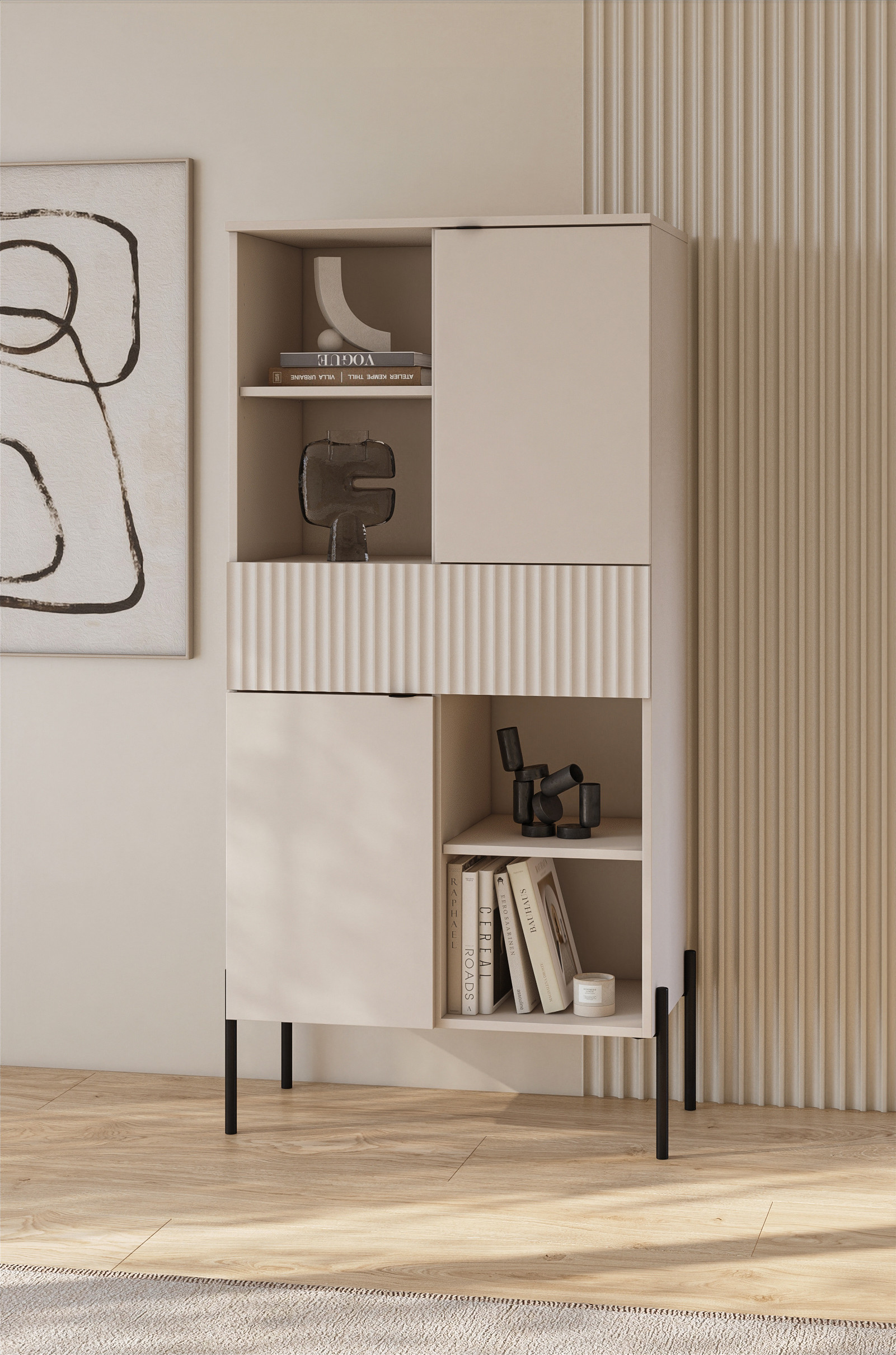 Комплект в гостиную Helvetia ORE (кашемир/кашемир в рубчик)