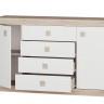 Большой комод EVR- Соната-8 дуб Сонома + фасад белый