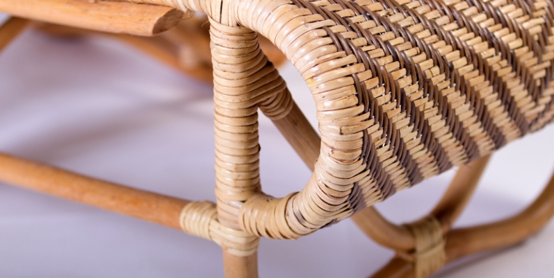 Кресло шезлонг CRU- Одиссей натуральный ротанг медовый