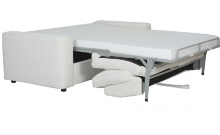 Диван-кровать с эффектом памяти CRV- Cosmo Swan feather 3-местный раскладной,белый