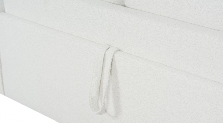 Диван-кровать с эффектом памяти CRV- Cosmo Swan feather 3-местный раскладной,белый