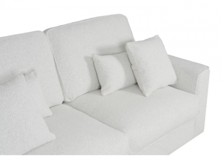 Диван-кровать с эффектом памяти CRV- Cosmo Swan feather 3-местный раскладной,белый