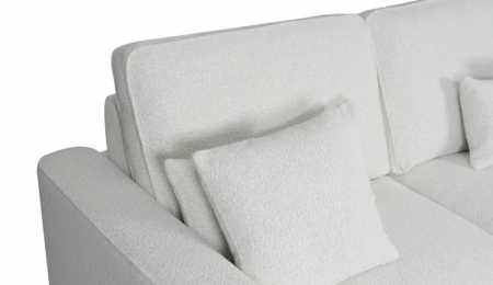 Диван-кровать с эффектом памяти CRV- Cosmo Swan feather 3-местный раскладной,белый