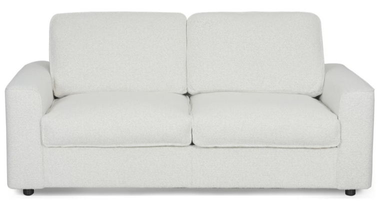 Диван-кровать с эффектом памяти CRV- Cosmo Swan feather 3-местный раскладной,белый