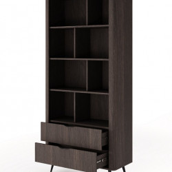 Стеллаж Perfect home Veris 2S/88 (дуб дунин / черный)