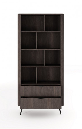 Стеллаж Perfect home Veris 2S/88 (дуб дунин / черный)