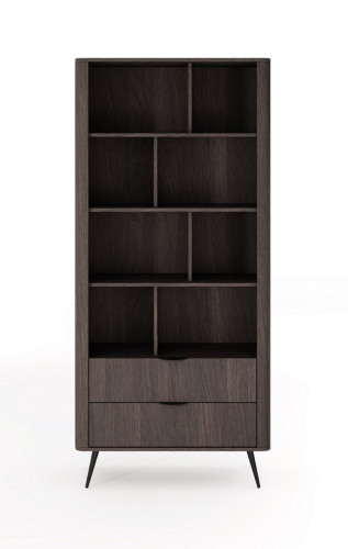 Стеллаж Perfect home Veris 2S/88 (дуб дунин / черный)