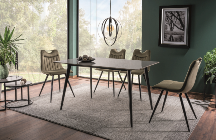 Стул SIGNAL ORFE черный/оливковый