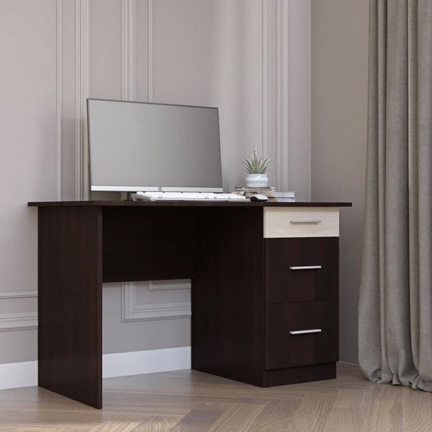 Стол письменный EVR- Школьник-4 венге + дуб молочный