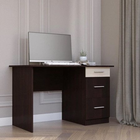 Стол письменный EVR- Школьник-4 венге + дуб молочный