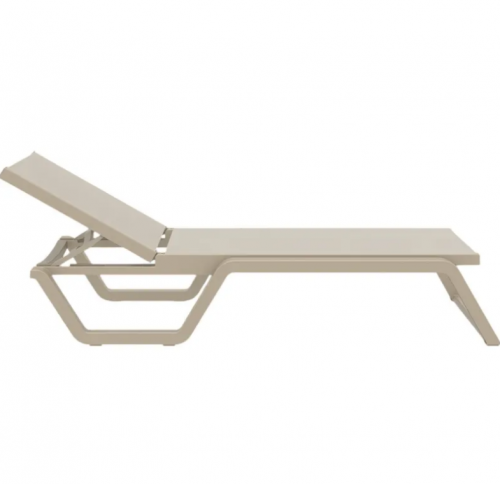 Шезлонг из полипропилена Siesta Rio (бежевый/бежевый) 