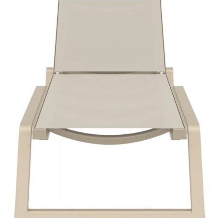 Шезлонг из полипропилена Siesta Rio (бежевый/бежевый) 