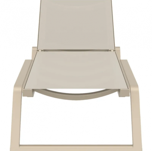 Шезлонг из полипропилена Siesta Rio (бежевый/бежевый) 