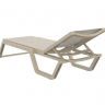 Шезлонг из полипропилена Siesta Rio (бежевый/бежевый) 