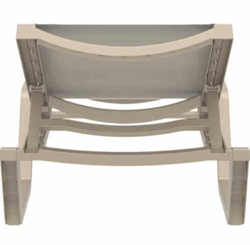 Шезлонг из полипропилена Siesta Rio (бежевый/бежевый) 