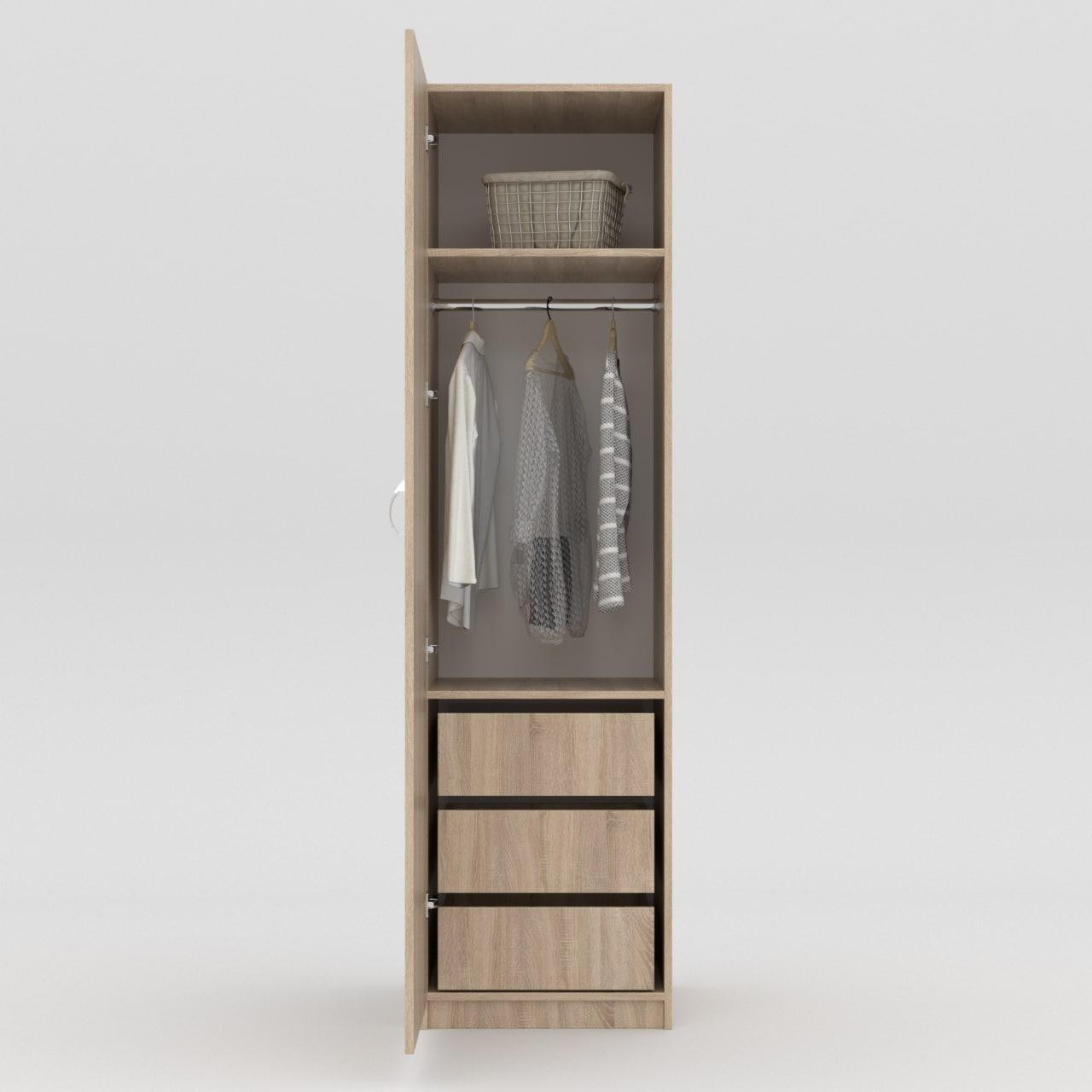 Шкаф с ящиками 195х50х52 cм KOD- ШК-501