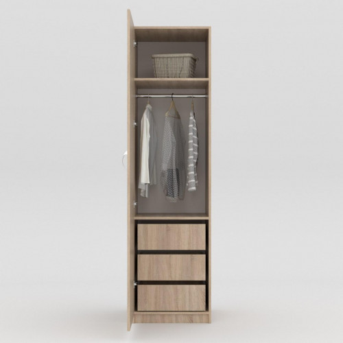 Шкаф с ящиками 195х50х52 cм KOD- ШК-501